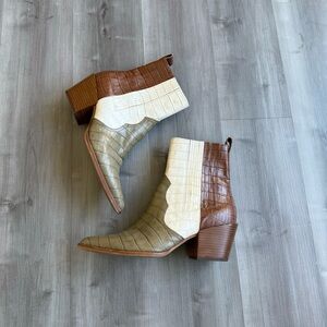 Dolce Vita snakeskin booties